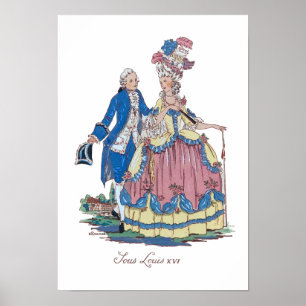 Póster Bajo Luis XVI