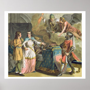 Póster Bajo Philippe le Bel (1268-1312) el Estado de Tiro