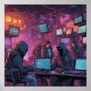 Póster Bajo tierra el Poster Cyberpunk