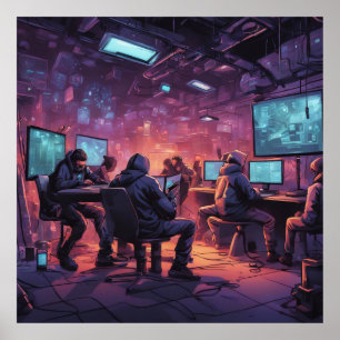 Póster Bajo tierra el Poster Cyberpunk