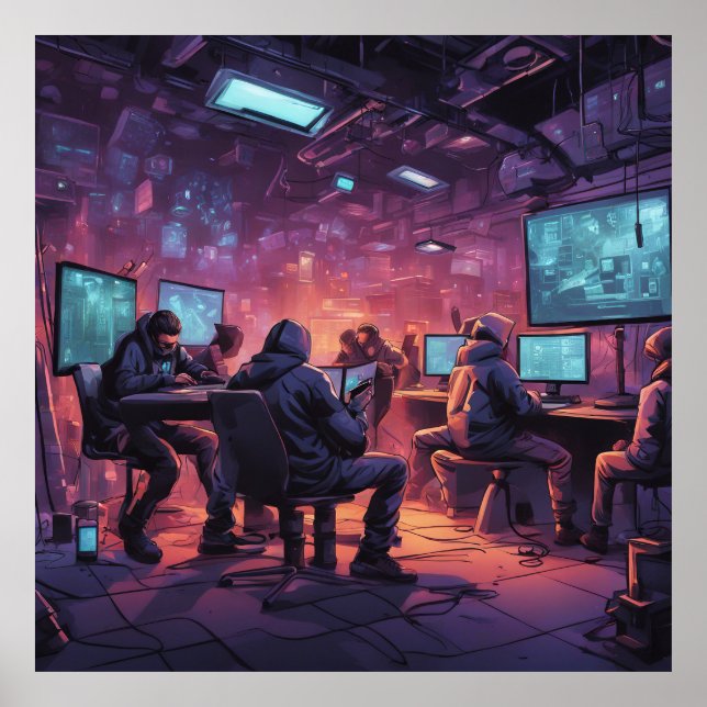 Póster Bajo tierra el Poster Cyberpunk (Frente)