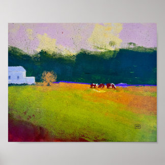 Póster Bajo un cielo campestre