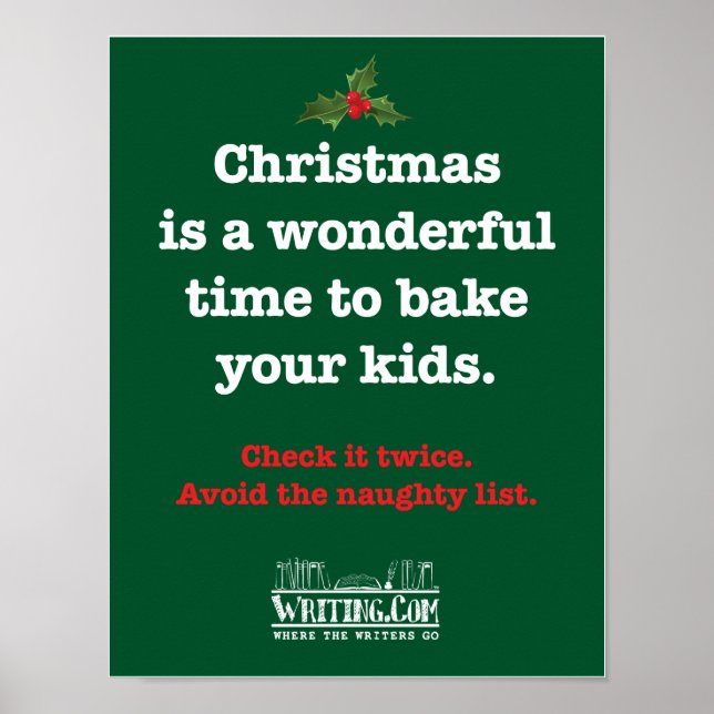 Póster Bake Your Kids Poster (Frente)