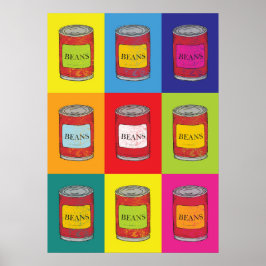 Póster Baked Bean Tins Food Pop Art Kitchen