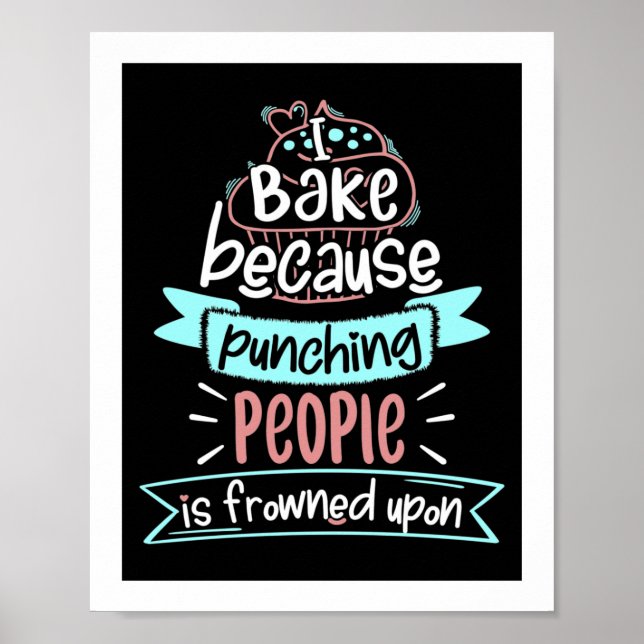 Póster Baking Funny Cooking Gift (Frente)