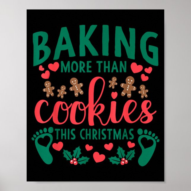 Póster Baking More Than Cookies This Christmas Pregnant M (Frente)