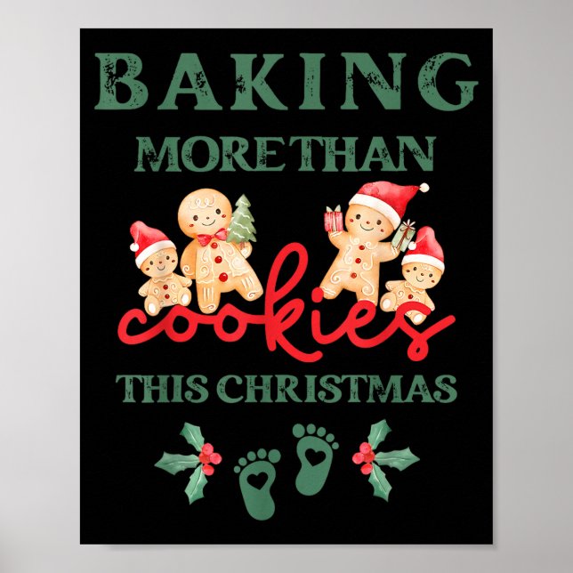 Póster Baking More Than Cookies This Christmas Pregnant M (Frente)