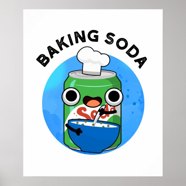 Póster Baking Soda Funny Soda Pop Pun (Frente)