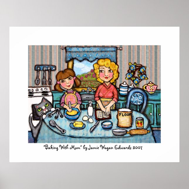 Póster Baking With Mom de Jamie Wogan Edwards (Frente)