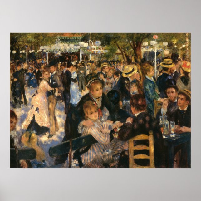 Póster Bal du Galette de Renoir (1876) (Frente)
