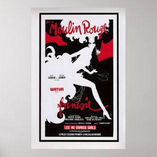 Póster Bal du Moulin Rouge Frénésie by Rene Gruau
