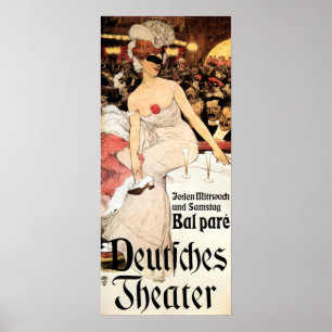Póster BAL PARE Deutsches Theater Adolf Munzer