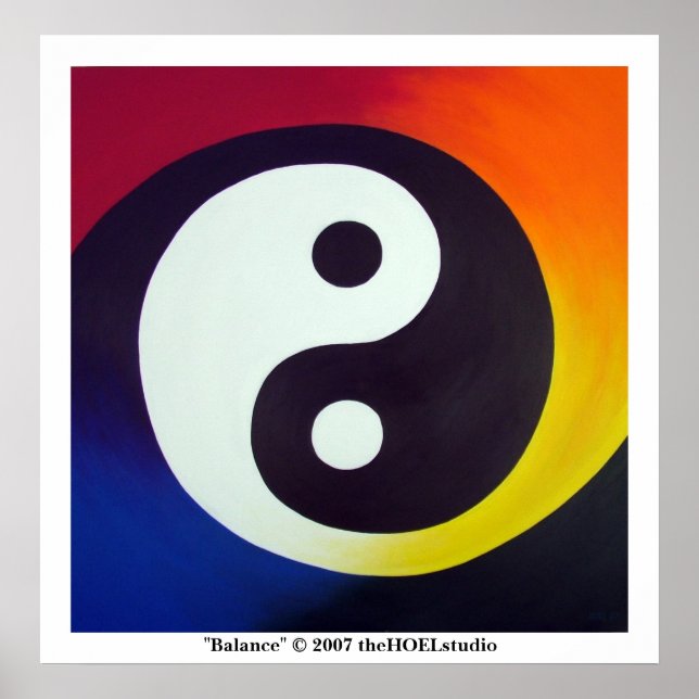 Póster Balance, "Balance" 2007 el estudio HOEL (Frente)