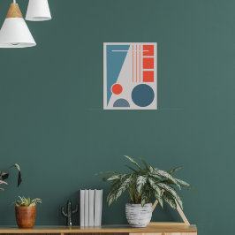 Póster Balance geométrico 1 Diseño abstracto