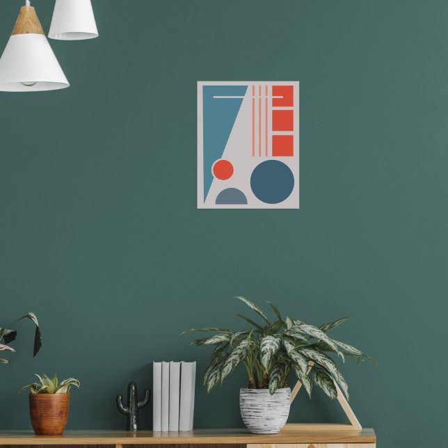 Póster Balance geométrico 1 Diseño abstracto (Salón 1)