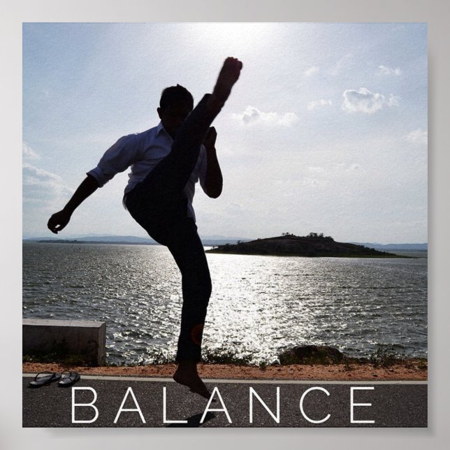 Póster Balance - Martial Arts Motivational Poster (Frente)