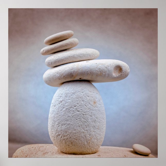 Póster Balancear Stones Square + tus ideas (Frente)