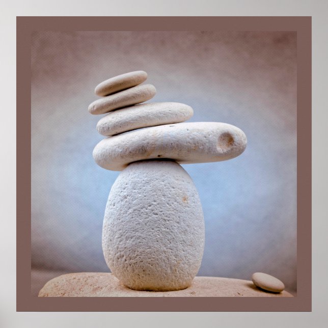 Póster Balancear Stones Square + tus ideas (Frente)