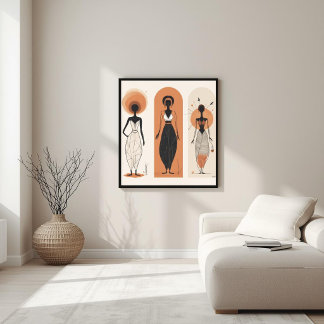 Póster Balanced Nature – Botanical Feminine Artwork I