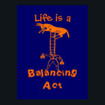 Póster Balancing a Living Donkey ~ COLOR CHANGE 53X40<br><div class="desc">CHANGE ANY POSTER INTO A CANVAS. TO CUSTOMIZE: To change design, style or shape, click on "CUSTOMIZE IT", after your are done with your design, select quantity then click on "ADD TO CART" to purchase. TO PURCHASE: -Select Size. (if option available) -Select Color. (if option available) -Select Style. (if option...</div>