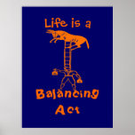 Póster Balancing a Living Donkey ~ COLOR CHANGE 53X40<br><div class="desc">CHANGE ANY POSTER INTO A CANVAS. TO CUSTOMIZE: To change design, style or shape, click on "CUSTOMIZE IT", after your are done with your design, select quantity then click on "ADD TO CART" to purchase. TO PURCHASE: -Select Size. (if option available) -Select Color. (if option available) -Select Style. (if option...</div>