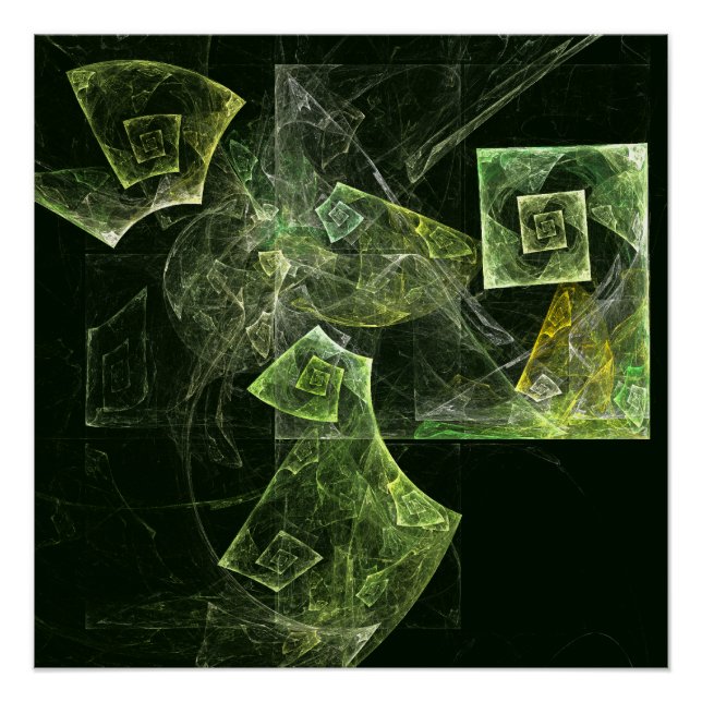 Póster Balanza torcida Resumen Arte (Anverso)