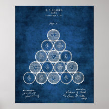 Balas Billiard Patente Imprimir1 Piscina Decoració