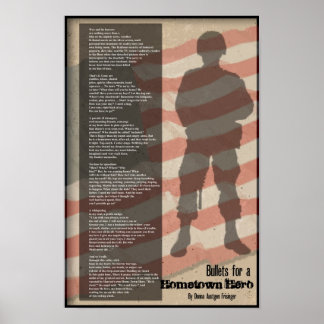 Póster Balas para un héroe de casa