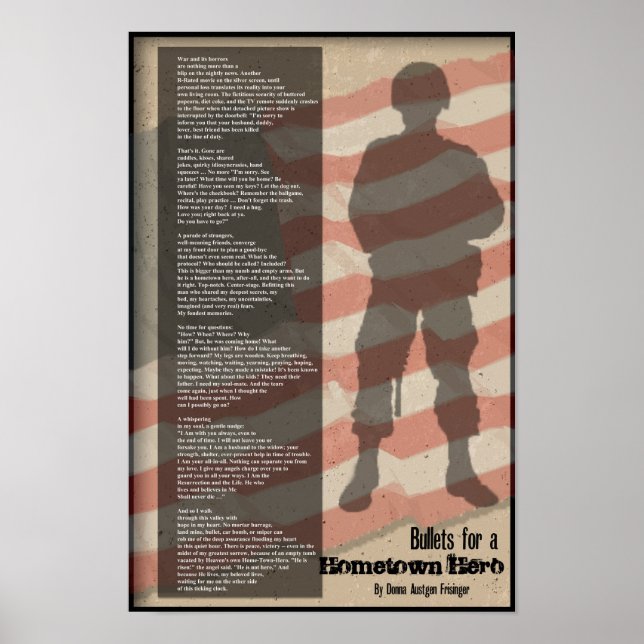 Póster Balas para un héroe de casa (Frente)