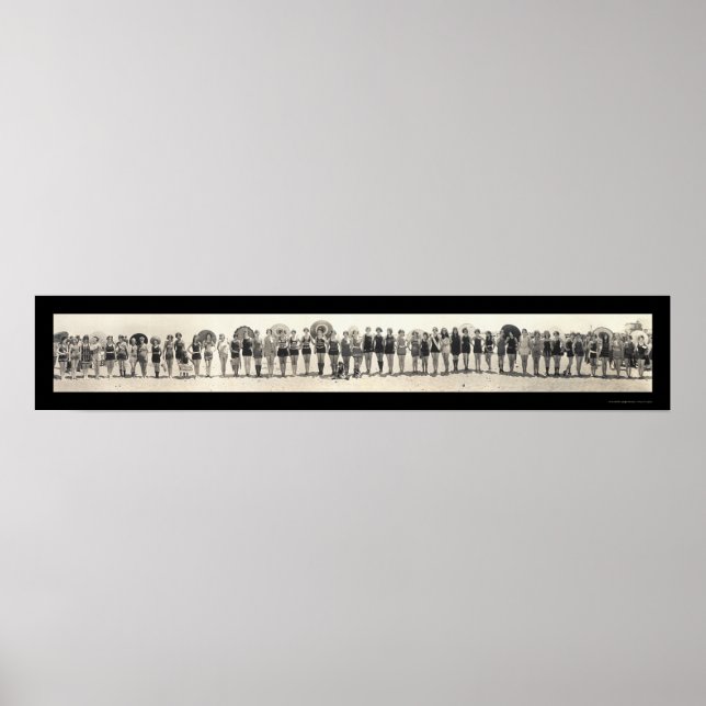 Póster Balboa Beach CA Parade Foto 1925 (Frente)