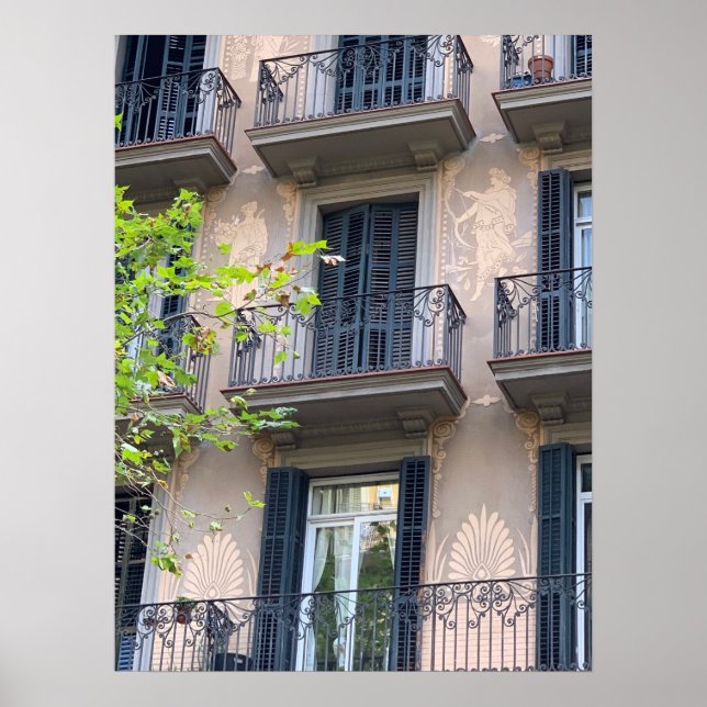 Póster Balcones de Barcelona (Frente)