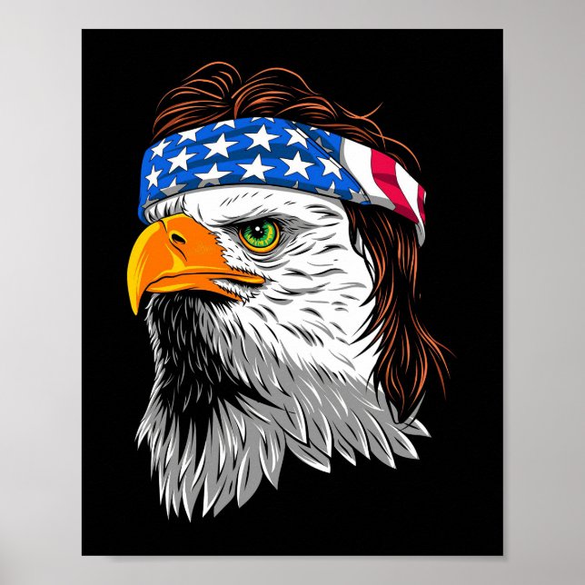 Póster Bald Eagle Mullet USA (Frente)