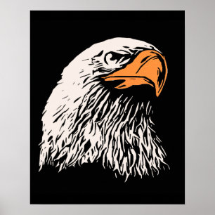 Póster Bald Eagle Patriotic