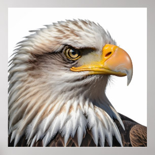 Póster Bald Eagle Profile