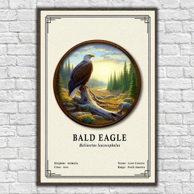 Póster Bald Eagle Zoology Series (Subido por el creador)