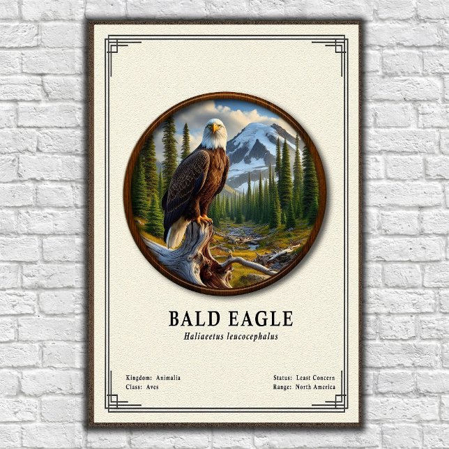Póster Bald Eagle Zoology Series (Subido por el creador)