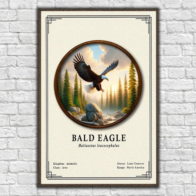 Póster Bald Eagle Zoology Series (Subido por el creador)