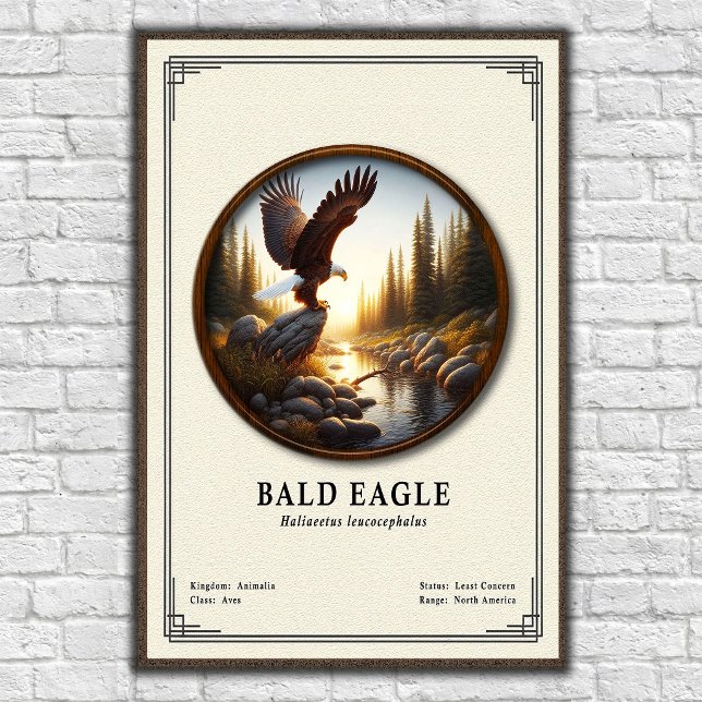 Póster Bald Eagle Zoology Series (Subido por el creador)
