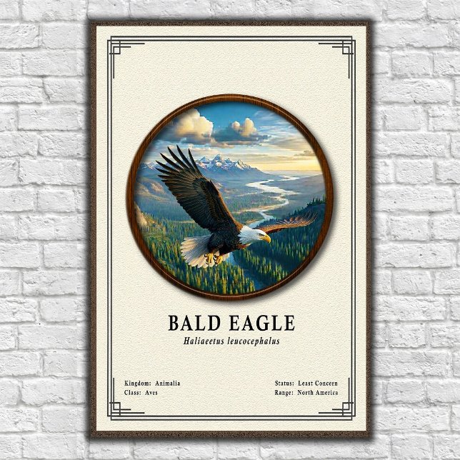 Póster Bald Eagle Zoology Series (Subido por el creador)