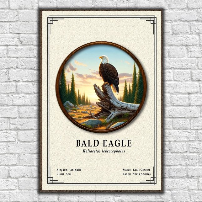 Póster Bald Eagle Zoology Series (Subido por el creador)