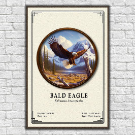 Póster Bald Eagle Zoology Series