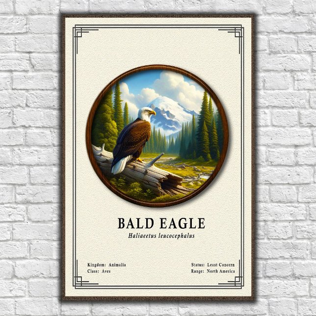 Póster Bald Eagle Zoology Series (Subido por el creador)