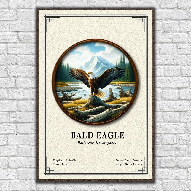 Póster Bald Eagle Zoology Series (Subido por el creador)