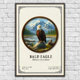 Póster Bald Eagle Zoology Series