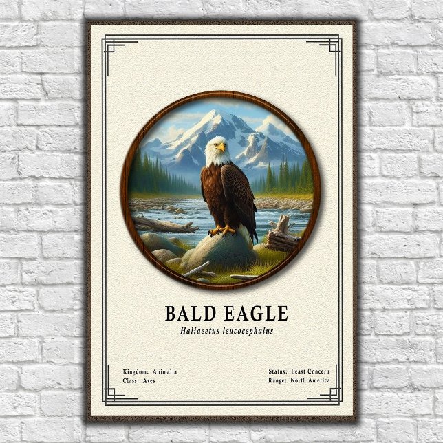 Póster Bald Eagle Zoology Series (Subido por el creador)