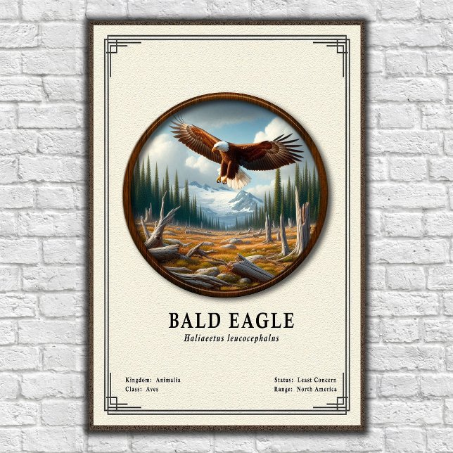Póster Bald Eagle Zoology Series (Subido por el creador)