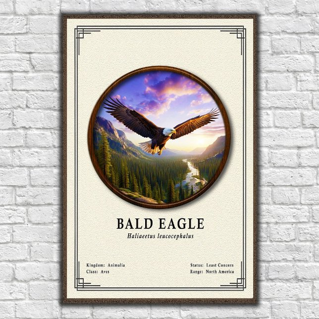 Póster Bald Eagle Zoology Series (Subido por el creador)