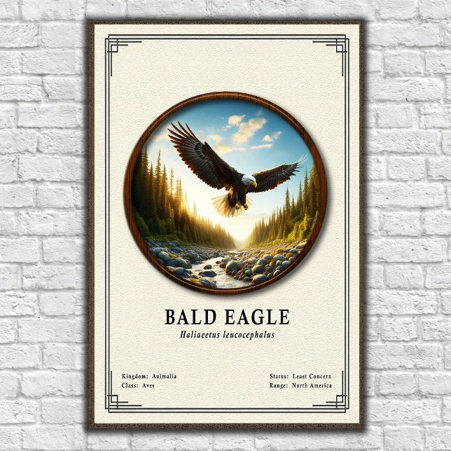 Póster Bald Eagle Zoology Series (Subido por el creador)
