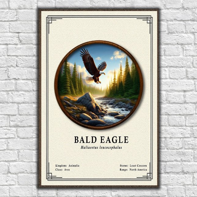 Póster Bald Eagle Zoology Series (Subido por el creador)
