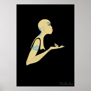 Póster bald girl